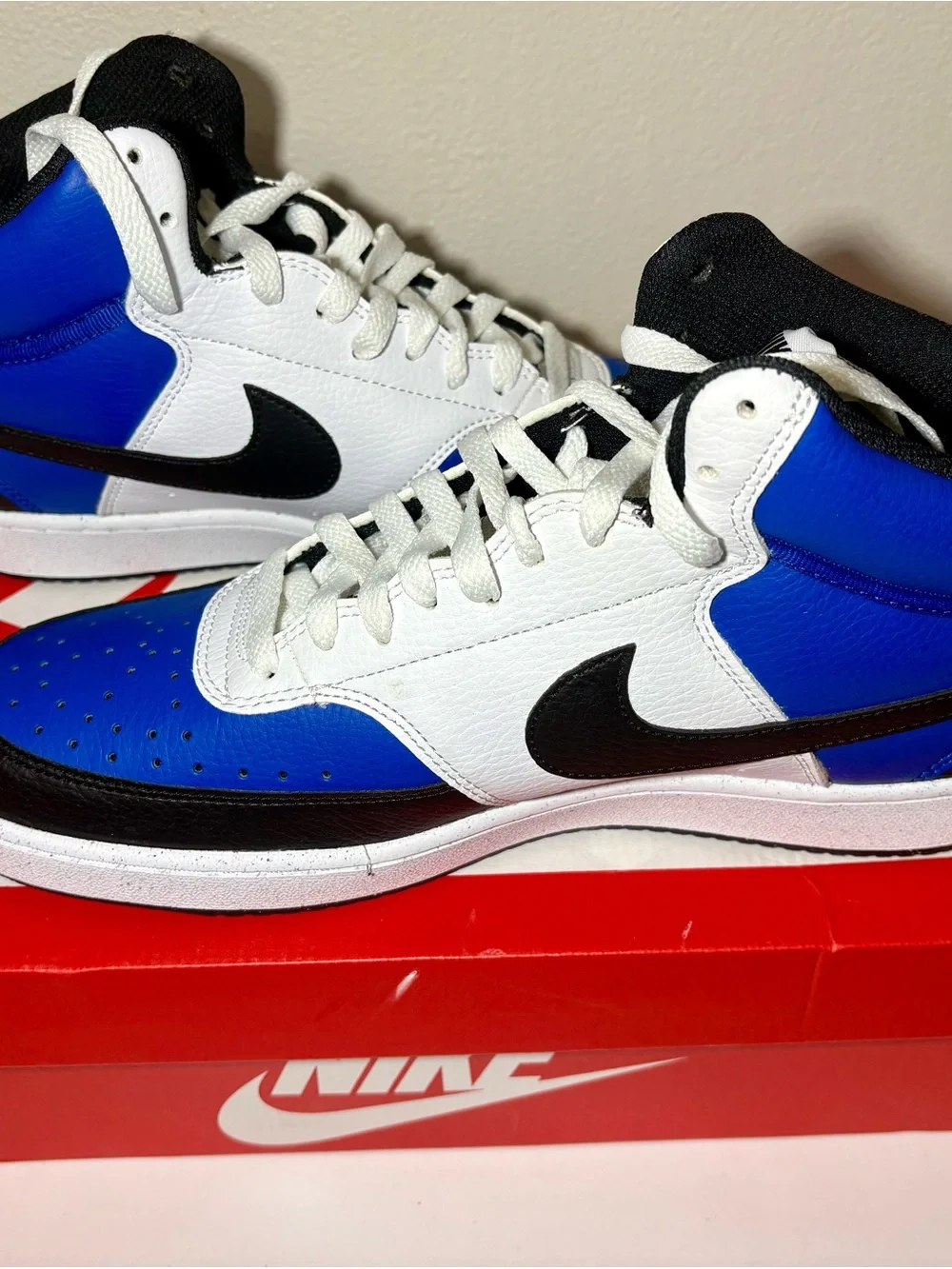 Brand New Nike Court Vision Mid Game Royal size 10.5
